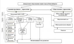Схема управления в МБДОУ №445